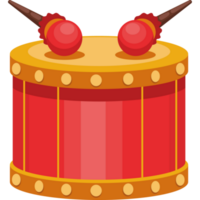 chinese red drum instrument png