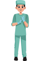 jeune médecin chirurgien professionnel png