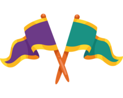 verde e viola bandiere png