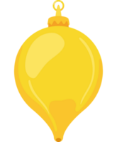 merry christmas yellow ball png