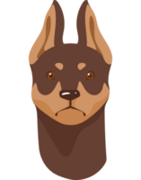 Dobermann-Hund-Maskottchen png