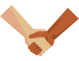 interracial handshake symbol png