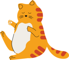 schattig weinig geel kat png