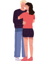 lovers couple hugging romantic png