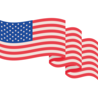 bandera de estados unidos ondeando png