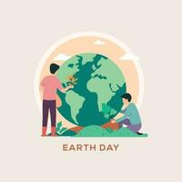 Earth Day. Eco friendly concept. Vector illustration. Earth day banner concept