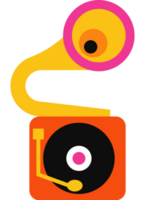 gramófono sonido retro dispositivo png