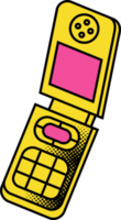 style pop art de téléphone portable png