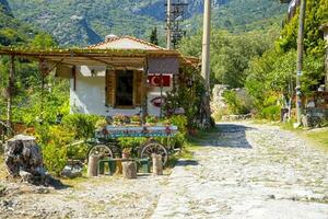 A Turkish cafe in the mountains near Dilek National Park. photo