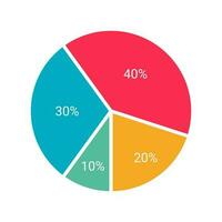 Colorful Business Pie Chart vector