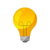 Light bulb vector isolated on white background