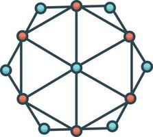 color icon for modeling vector