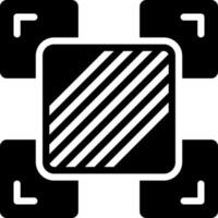 solid icon for variance vector