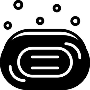 solid icon for soap vector