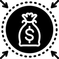 solid icon for money protection vector
