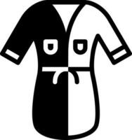 solid icon for bathrobe vector