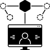 solid icon for user experience design vector