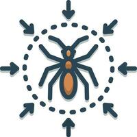 color icon for pest control vector