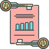 color icon for effective keywording vector
