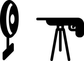 solid icon for rifle shooting vector