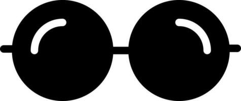 solid icon for glasses vector