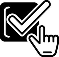 solid icon for check box vector