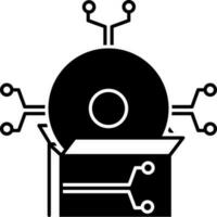 solid icon for software vector