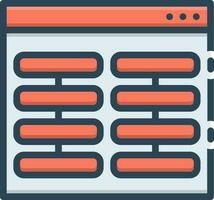 color icon for columns vector