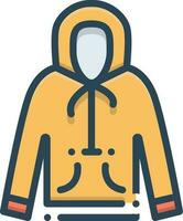 color icon for hoodie vector