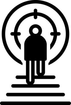 solid icon for goal vector