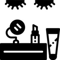 sólido icono para productos cosméticos vector