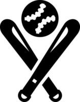 solid icon for baseball vector