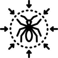 solid icon for pest control vector