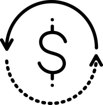 solid icon for currency vector