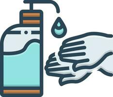 color icon for hand cream vector