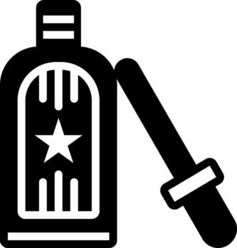 solid icon for serum vector