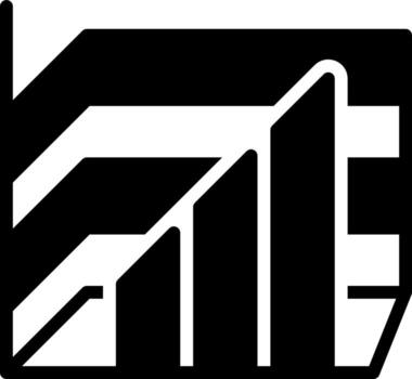 solid icon for graph diagram vector