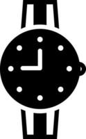 sólido icono para relojes vector