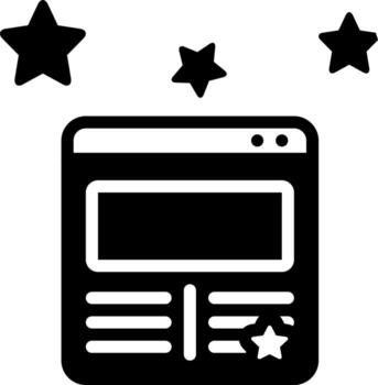 sólido icono para elegante vector