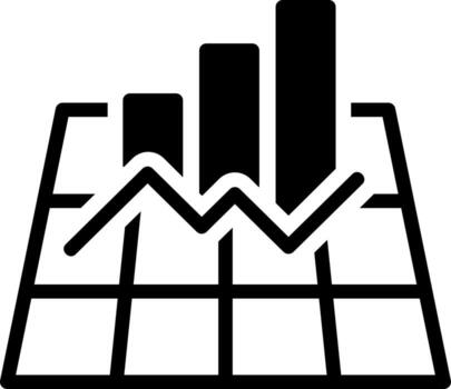 sólido icono para grafico vector