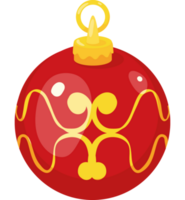 jul röd boll hängande png