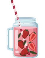 bebida refrescante de fresa png