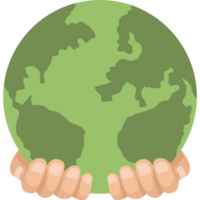 hands lifting earth planet png