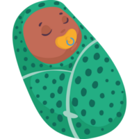 afro poco bambino addormentato png