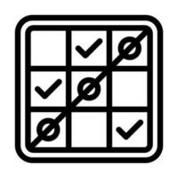 Tic Tac Toe Icon Design vector