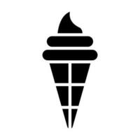 Ice Cream Vector Glyph Icon Design