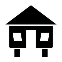 Hut Vector Glyph Icon Design