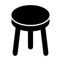 Stool Vector Glyph Icon Design