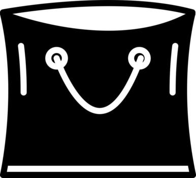 solid icon for bag vector