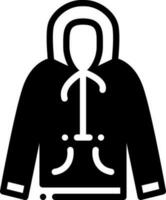 solid icon for hoodie vector